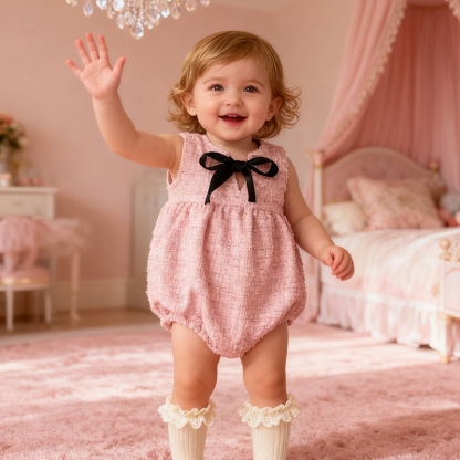 [Archive Sale] Tweed Bow Sleeveless Regular Bodysuit - image 7