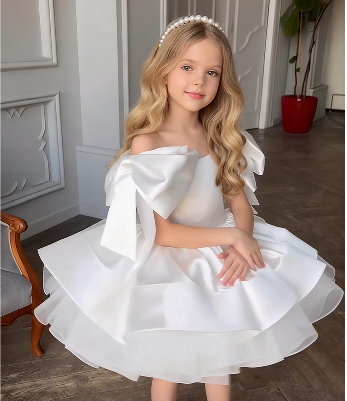 Satin Bow Sleeveless Regular Dresses - image 13