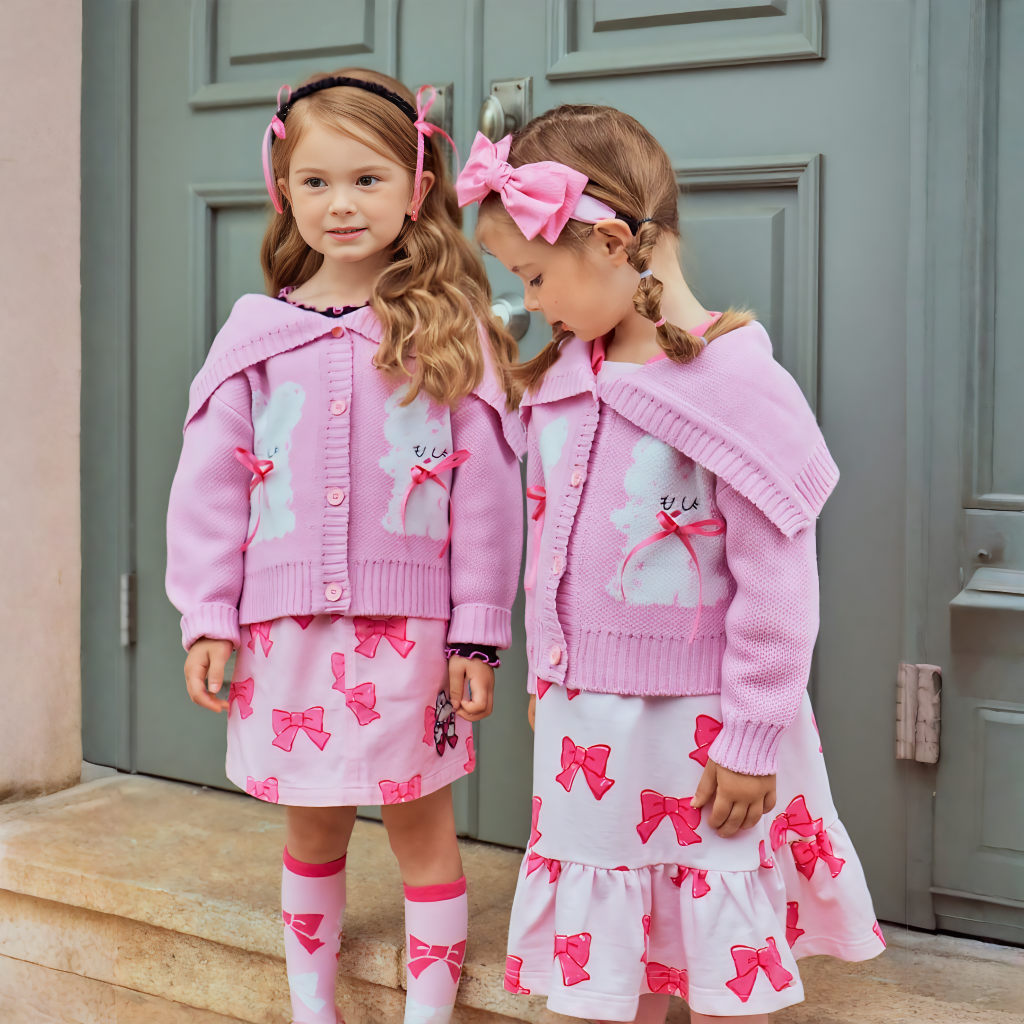 [Archive Sale] Yarn/wool Yarn Webbing Long Sleeve Regular Tops  And Short Skirts Set - image 9