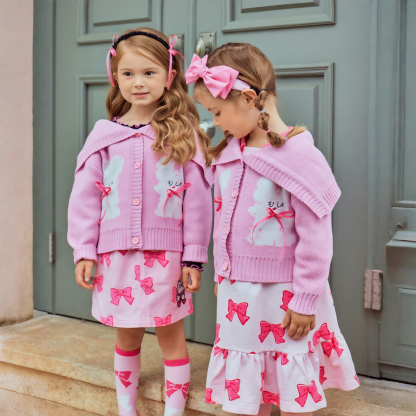 [Archive Sale] Yarn/wool Yarn Webbing Long Sleeve Regular Tops  And Short Skirts Set - image 9