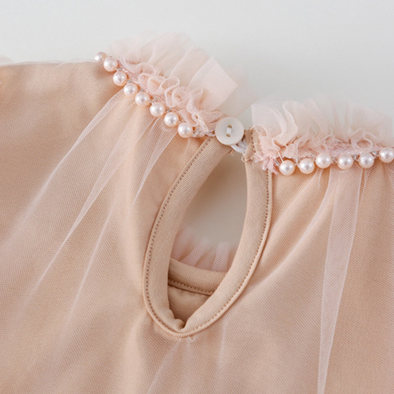 [Archive Sale] Mesh Folds Lace Long Sleeve Mid-long Dresses - image 27