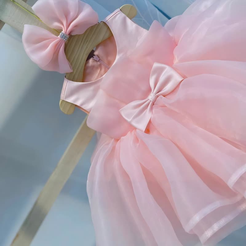 Organza Bow Sleeveless Midi Dresses - image 3