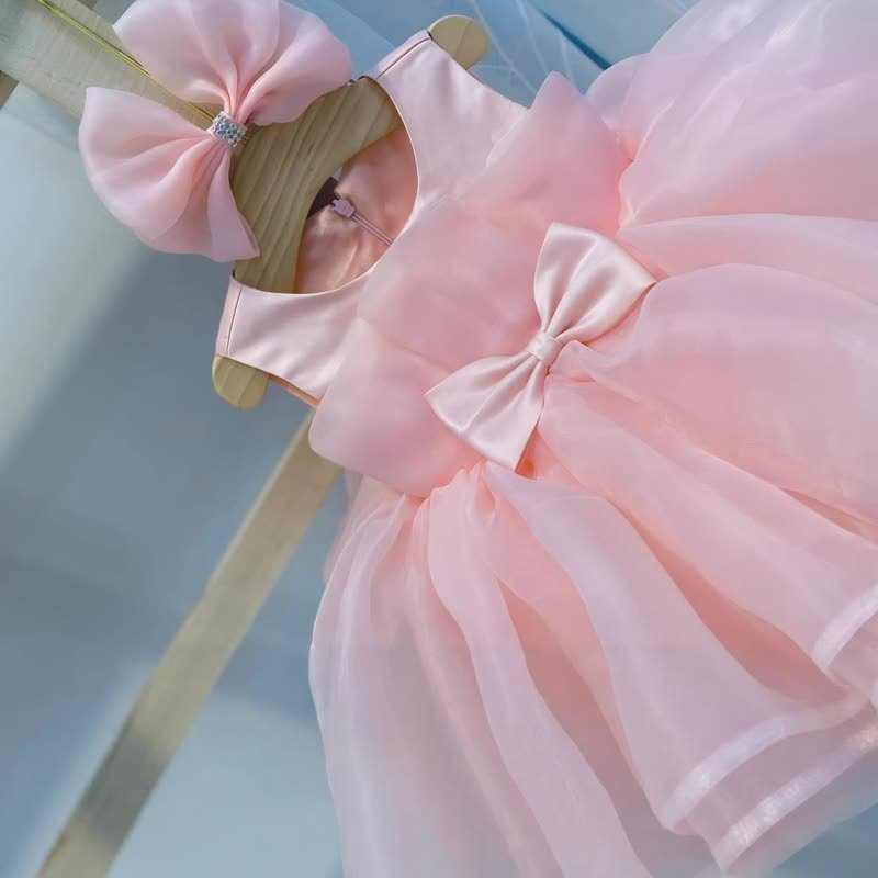 Organza Bow Sleeveless Midi Dresses - image 3