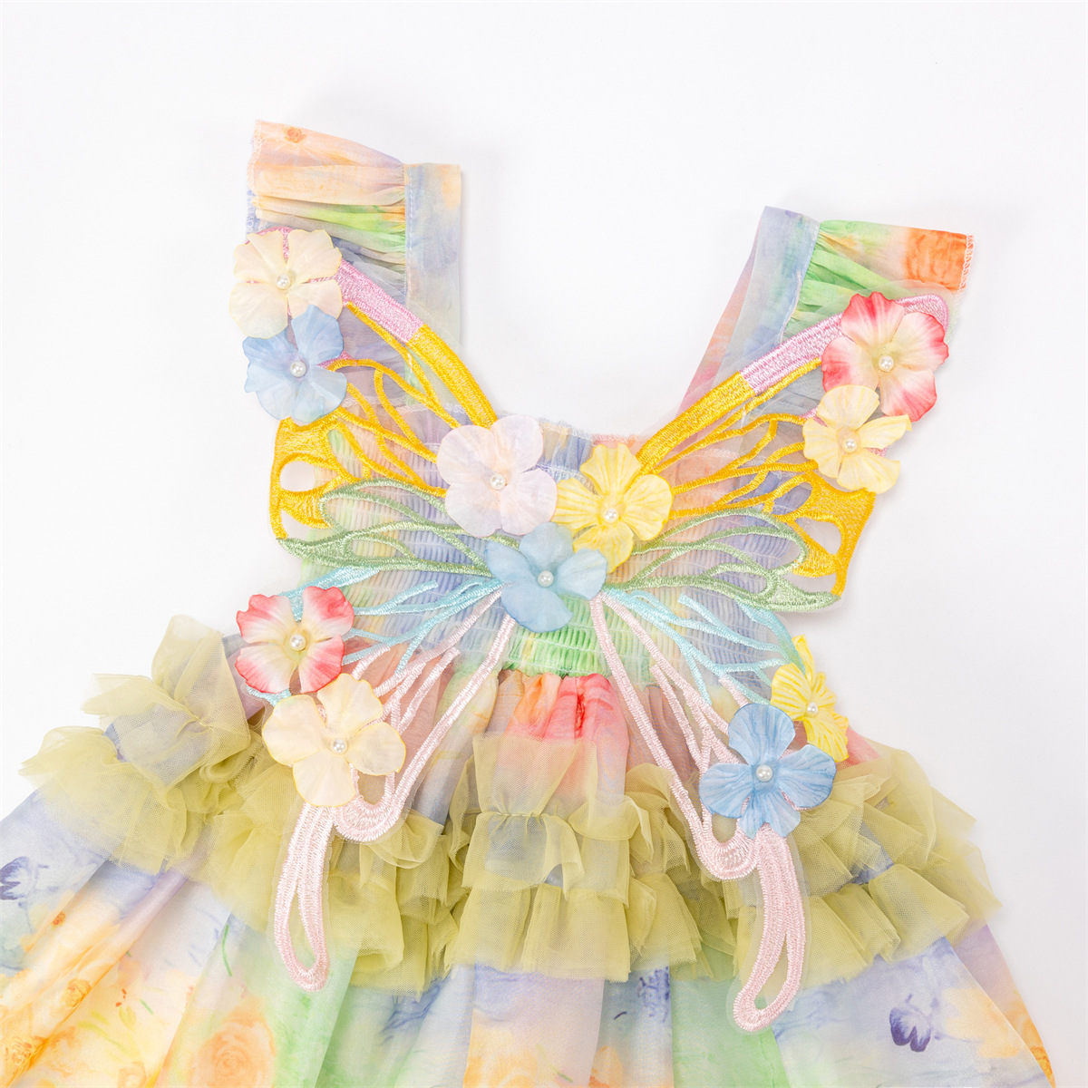 Chemical Fiber Blend Butterfly Sleeveless Midi Dresses - image 16