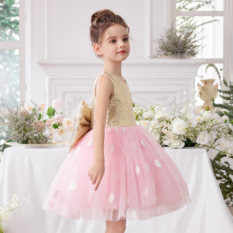 Glitter Bow Sleeveless Midi Dresses - image 5