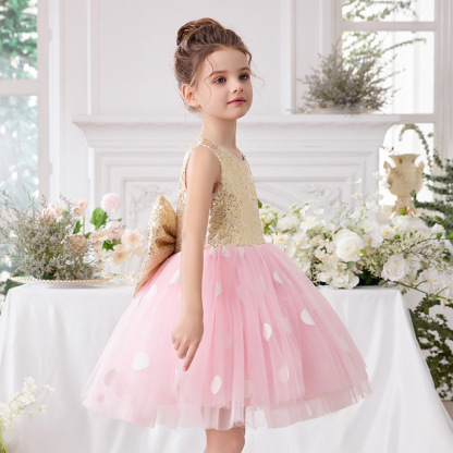 Glitter Bow Sleeveless Midi Dresses - image 5