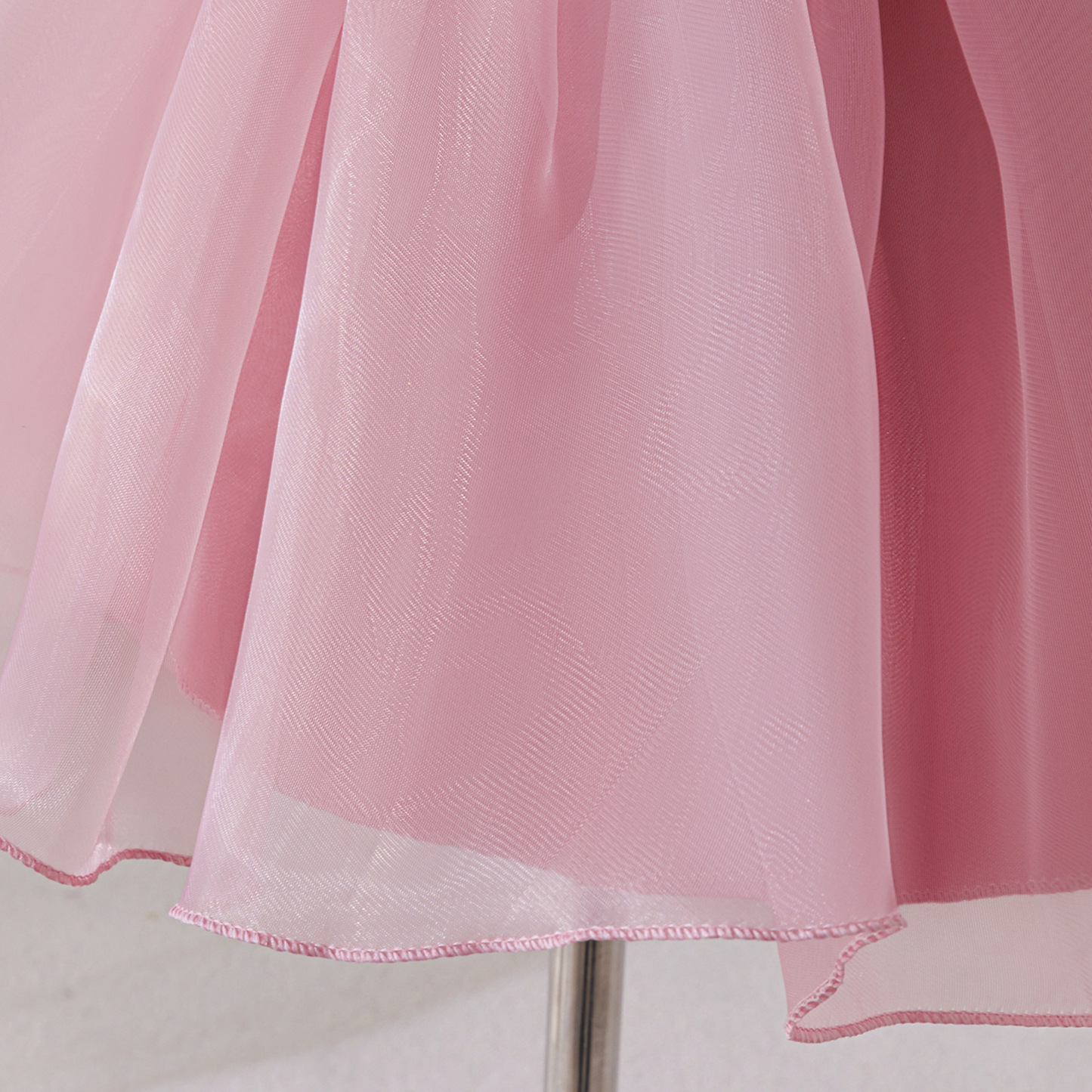 Organza Rosette Short Sleeve Midi Dresses - image 7