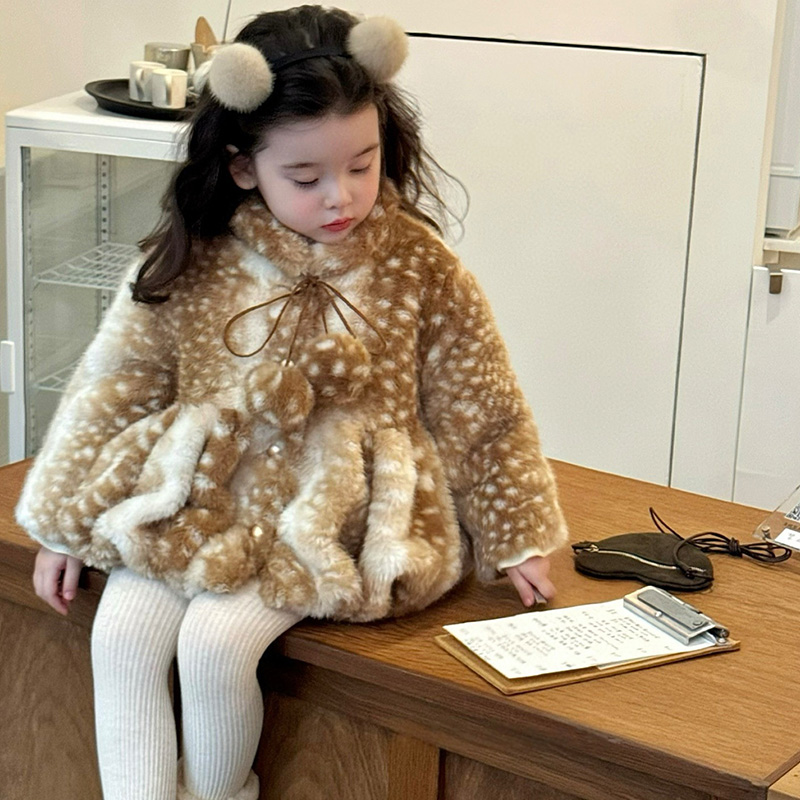 Faux Fur Fuzzy Ball Long Sleeve Regular Outerwears - image 10