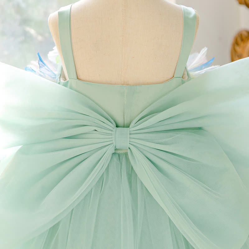 Mesh Rosette Sleeveless Midi Dresses - image 9