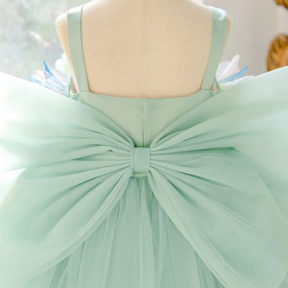 Mesh Rosette Sleeveless Midi Dresses - image 9