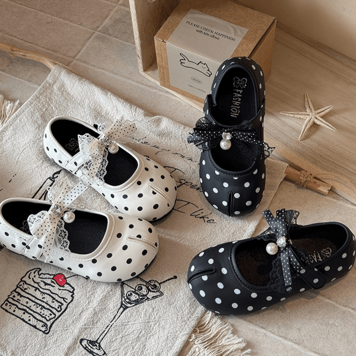 Polka Dots Bow  Round Toe Mary Janes  - image 13