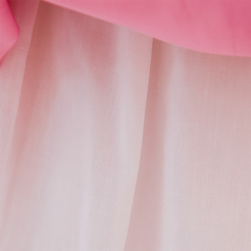 Mesh Bow Sleeveless Mid-long Dresses - image 15