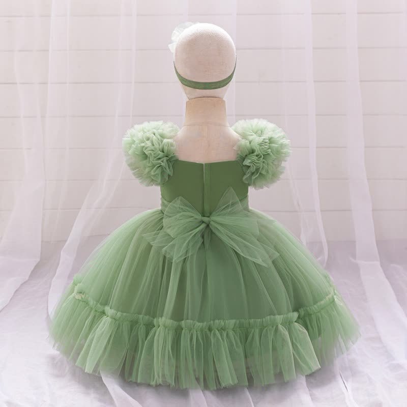 Mesh Bow Sleeveless Short Dresses - image 49