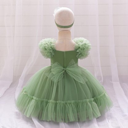 Mesh Bow Sleeveless Short Dresses - image 49