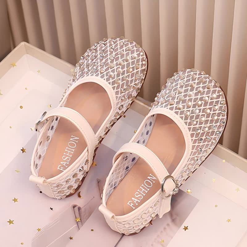 Solid Rhinestones Round Toe Flats  - image 5