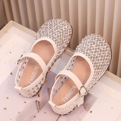 Solid Rhinestones Round Toe Flats  - image 5