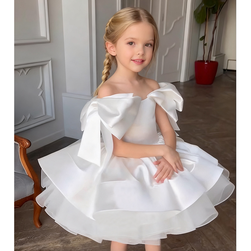 Satin Bow Sleeveless Regular Dresses - image 14