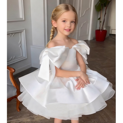 Satin Bow Sleeveless Regular Dresses - image 14