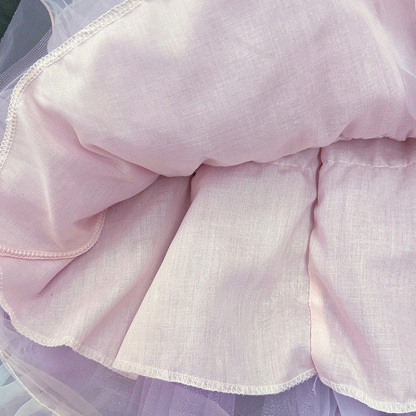 Glitter Folds Bow Sleeveless Regular Dresses - image 10