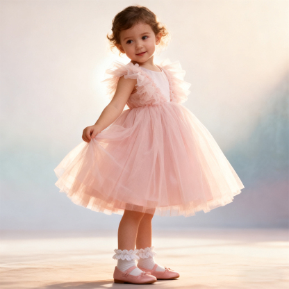 Mesh Folds Sleeveless Midi Dresses - image 13