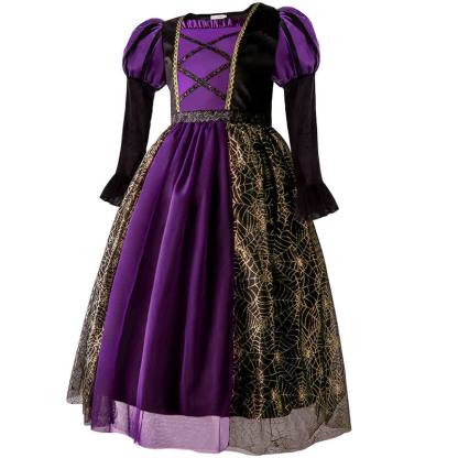 Satin Halloween Painting Maxi Dresses - image 4