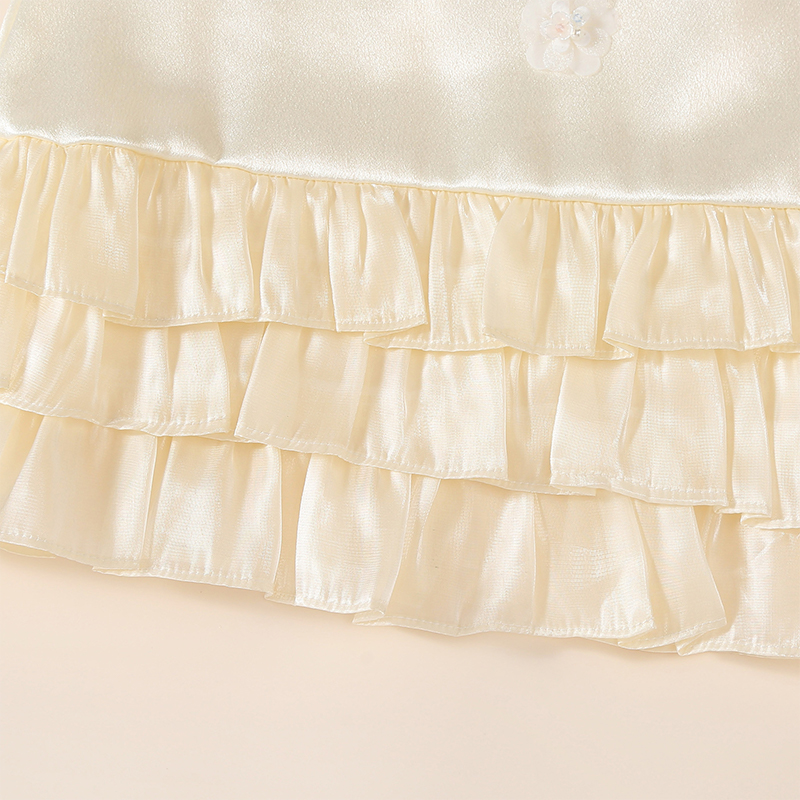 Satin Rosette Sleeveless Midi Dresses - image 11