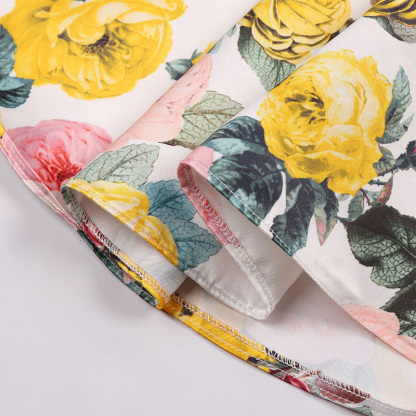 Satin Bow Short Sleeve Midi Dresses - image 33