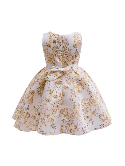 Satin Bow Sleeveless Short Dresses - image 4