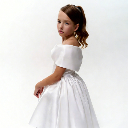 Satin Bow Sleeveless Midi Dresses - image 9