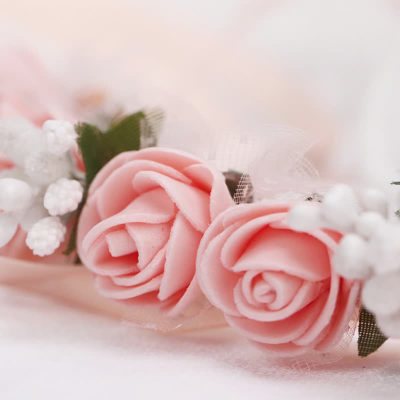 Solid Rosette Wrist Corsage - image 6