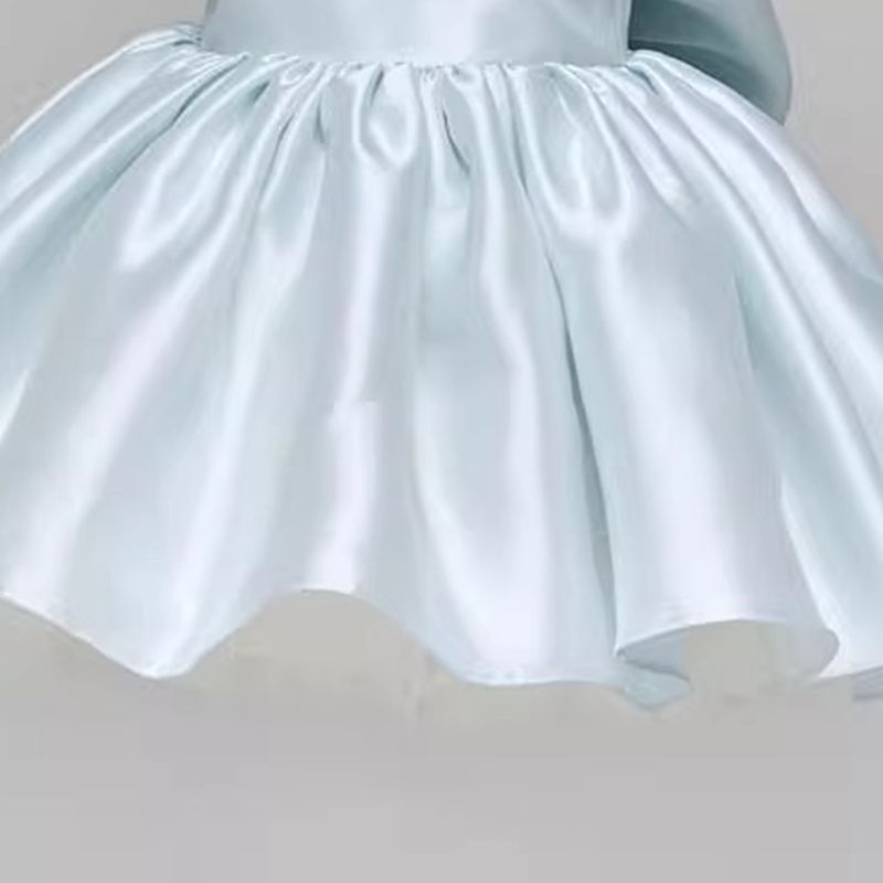 Satin Imitation Pearls Bow Sleeveless Midi Dresses - image 7