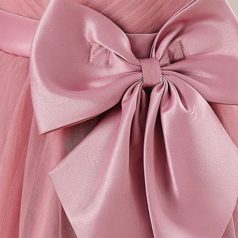 Mesh Bow Sequins Sleeveless Maxi Dresses - image 33