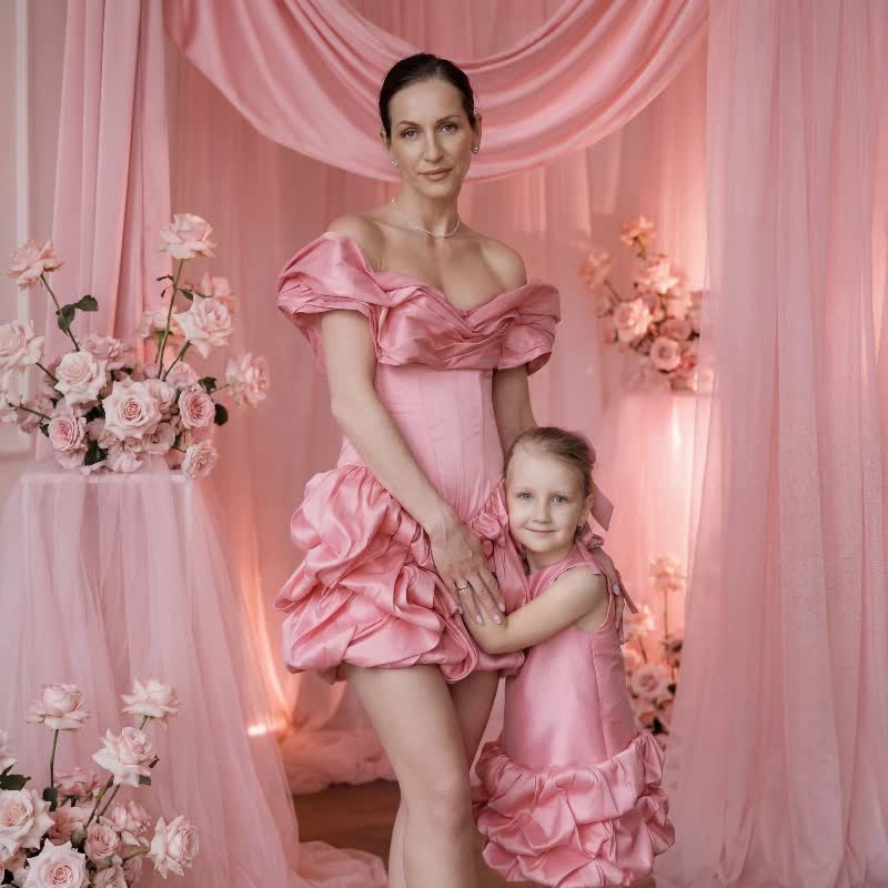 Women Satin Folds Sleeveless Short Dresses - image 3