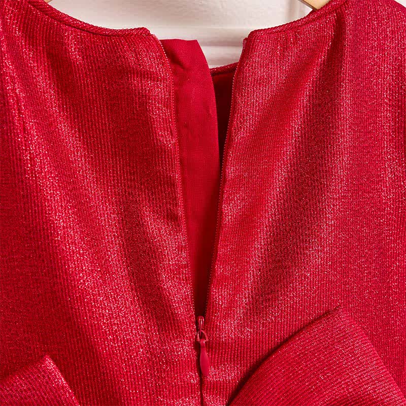 Twill & Mesh  Sleeveless Mid-long Dresses - image 39