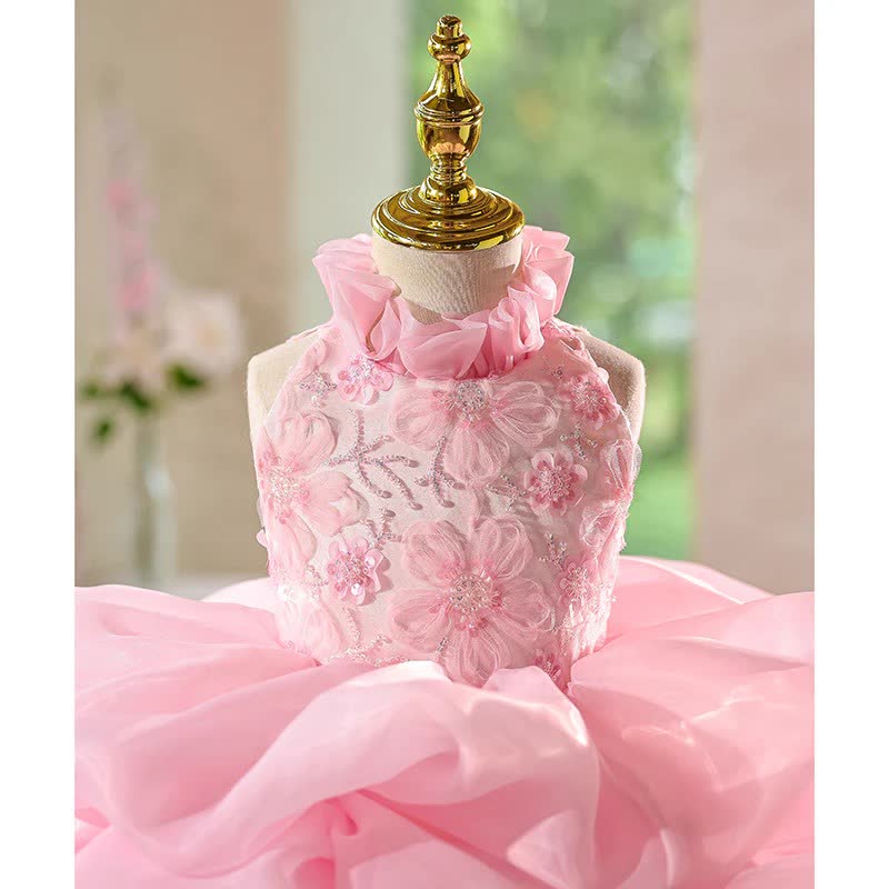 Chemical Fiber Blend Tiered Sleeveless Midi Dresses - image 13