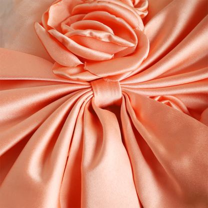 Satin Rosette Sleeveless Midi Dresses - image 4