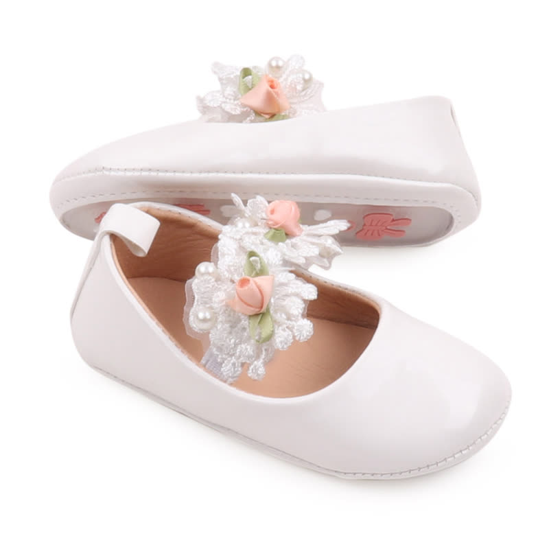 Solid Rosette Round Toe Mary Janes - image 13