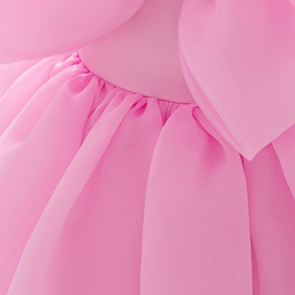 Organza Bow Rosette Maxi Dresses - image 15