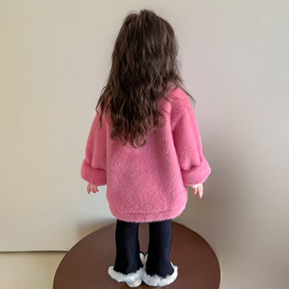 Faux Fur Fur Collar Long Sleeve Regular Outerwears - image 16