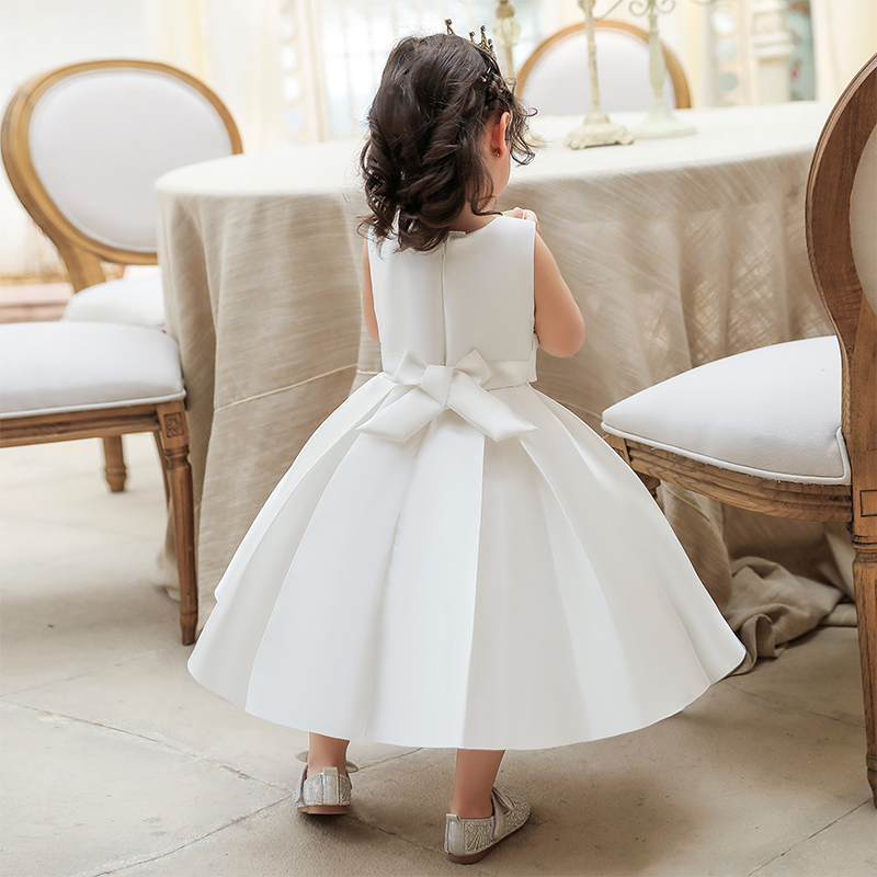 Satin Bow Sleeveless Regular Dresses - image 8