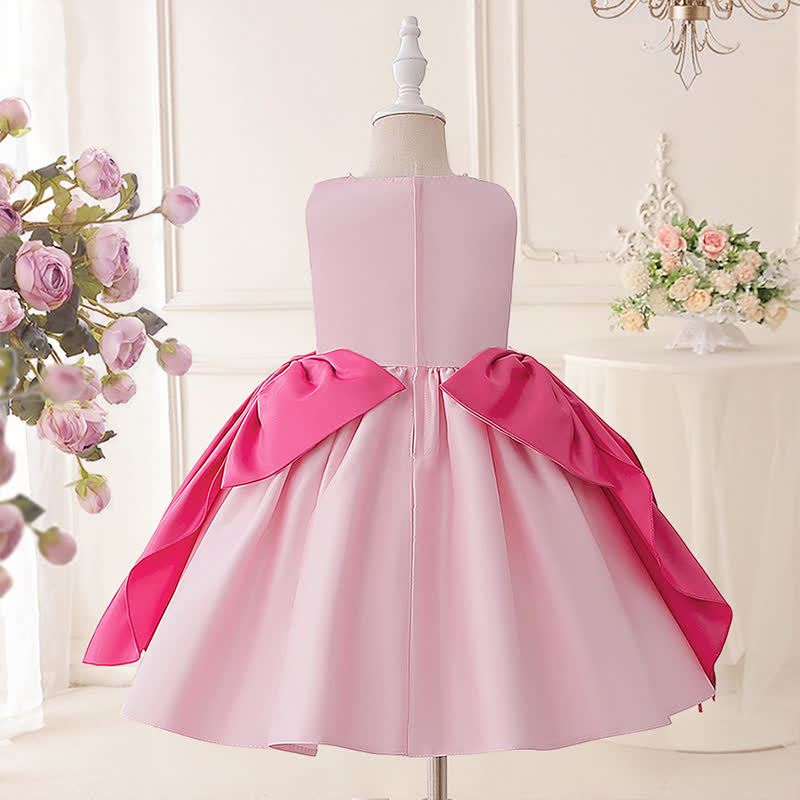 Satin Bow Sleeveless Midi Dresses - image 7