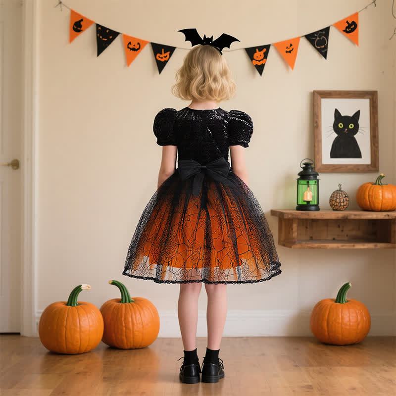 Mesh Folds Sequins Short Sleeve Mid-long Dresses - image 7