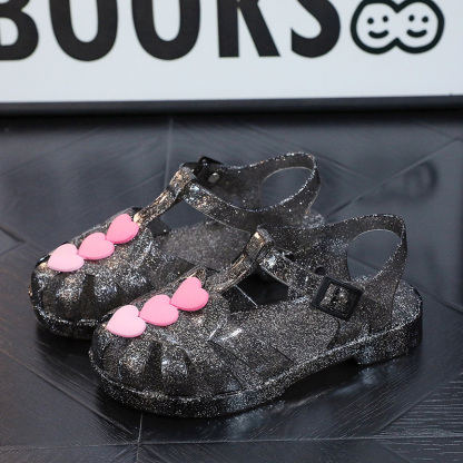 Solid Embellished Round Toe Sandals - image 23