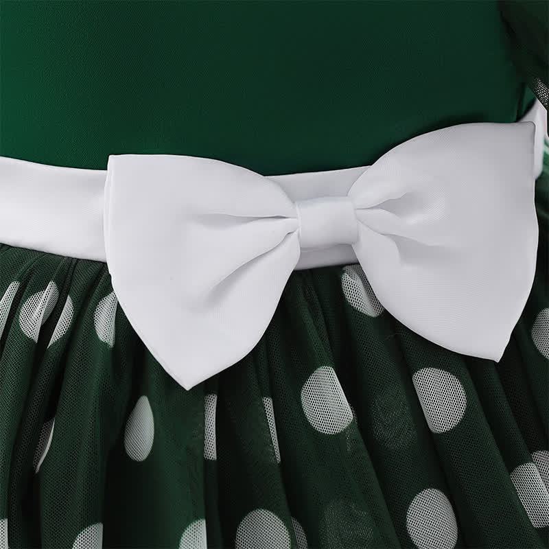 Mesh Bow Short Sleeve Maxi Dresses - image 6