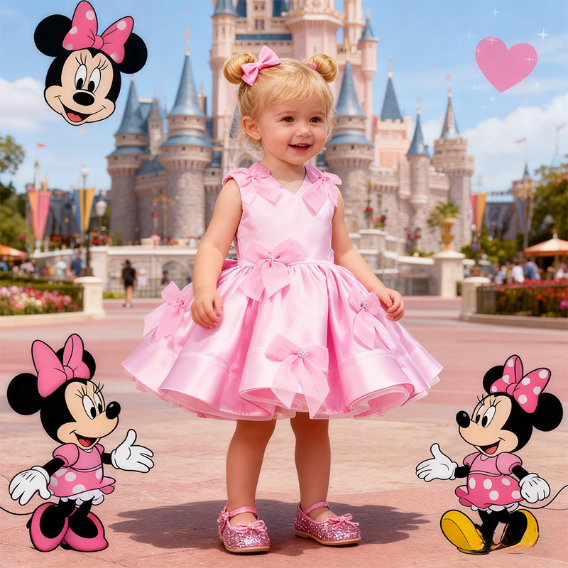 Satin Bow Folds Sleeveless Regular Dresses - image 16