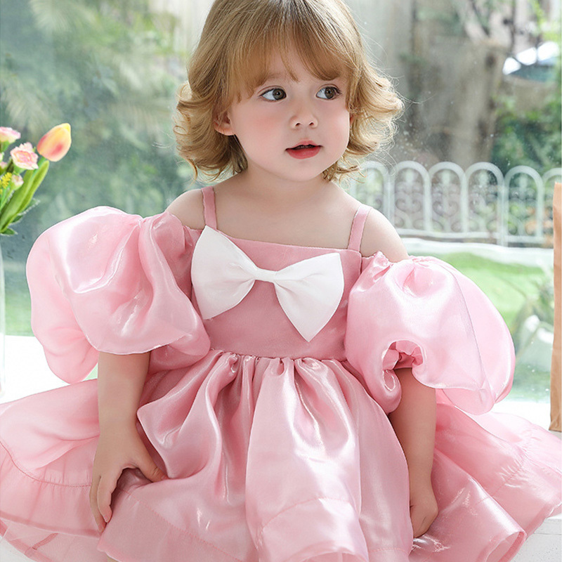 Organza Bow Gallus Midi Dresses - image 4
