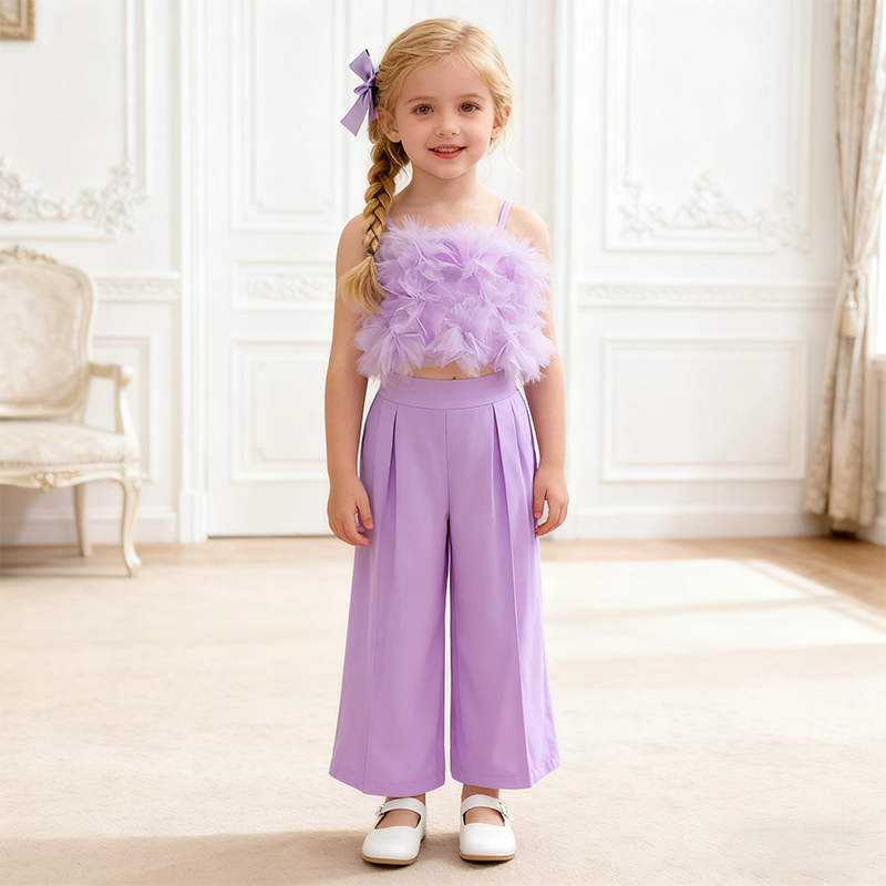 Cotton Folds Sleeveless Regular Two-piece Set - image 18