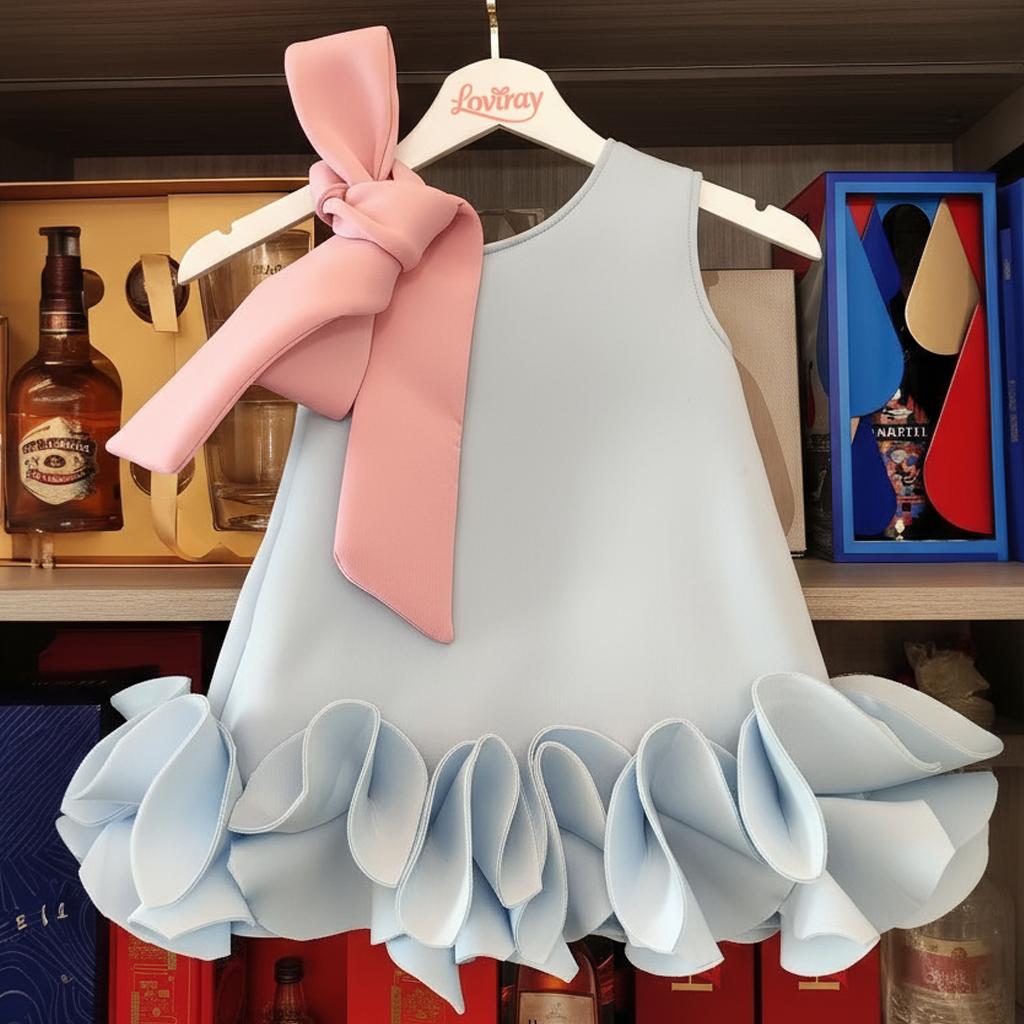 SCUBA KNIT Bow Sleeveless Midi Dresses - image 18