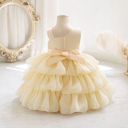 Chemical Fiber Blend Folds Rosette Sleeveless Midi Dresses - image 16