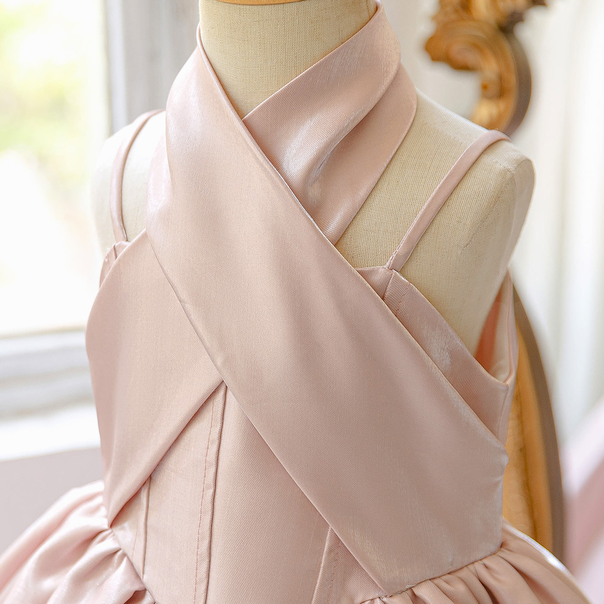 Satin Cross Sleeveless Midi Dresses - image 9
